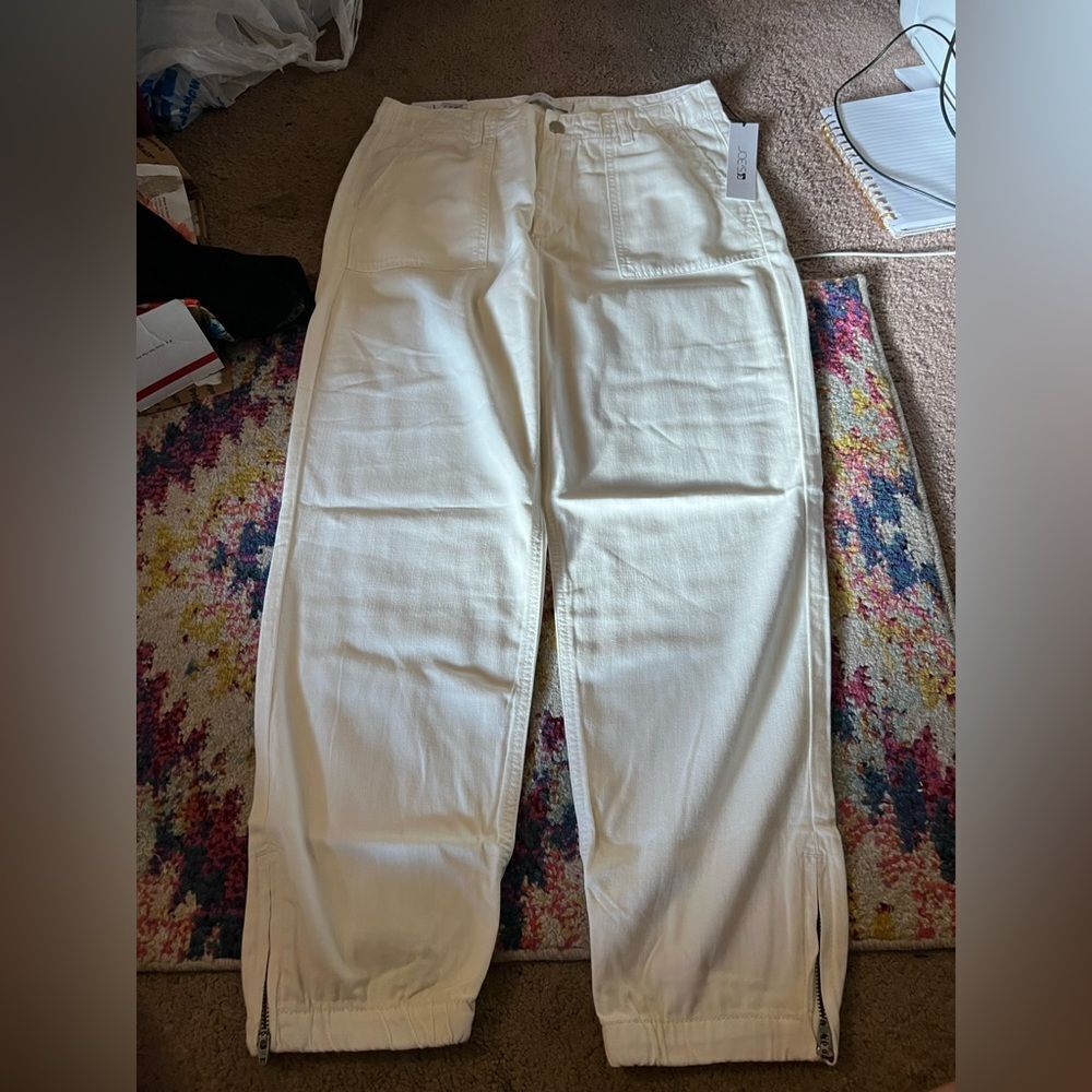NWT joes jeans white‎ jeans cuffed ankle 29